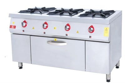 DRN 3 Lü Kuzine 3 Ocak 1 Fırın Gazlı ve Lpg Li 150x64x85 Cm DRNKU-1560