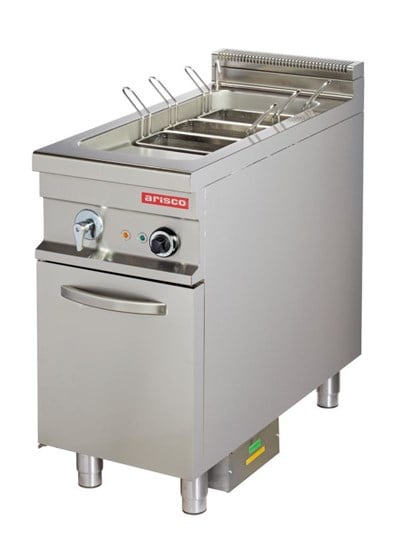 Arisco Elektrikli Makarna Haşlama Makinesi Su Doldurma ve Tahliye Vanalı Alt Dolaplı 42,5x90x90 EMH912