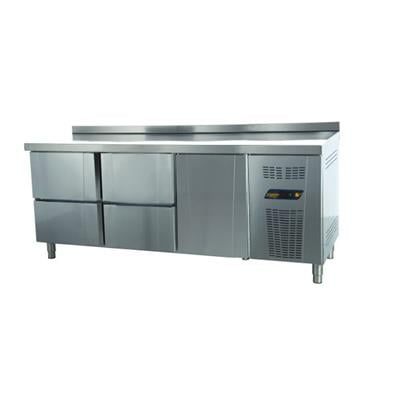 Ndustrio Tezgah Tipi Buzdolabı 4 Çekmeceli + 1 Kapılı Snack Seri TPS-63-4D