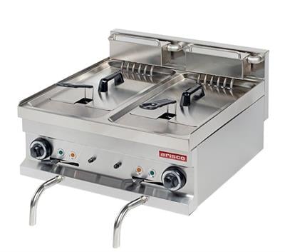 Arisco Elektrikli 2x8 Lt Tahliyeli Fritöz Profesyonel 600 lük Seri EF606