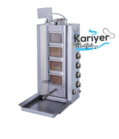 Görkem 4 Lü Üstten Motorlu Döner Ocağı Gazlı ve Lpg Li 464