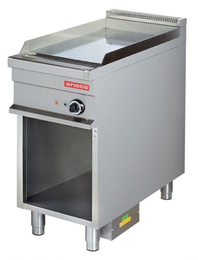 Arisco 40 lık Elektriklli Izgara Alt Açık Dolaplı Pleyt Düz Yüzey EG911 Profesyonel 42,5x90x90 / Range / Electric