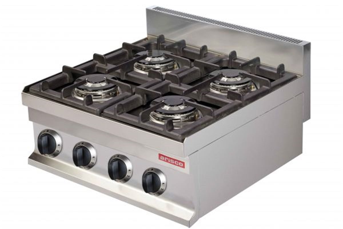 Arisco Set Üstü 4 Lü Ocak Doğalgaz Profesyonel Ocak Ce Belgeli 60x60x26,5 GC606 / GAS COOKER