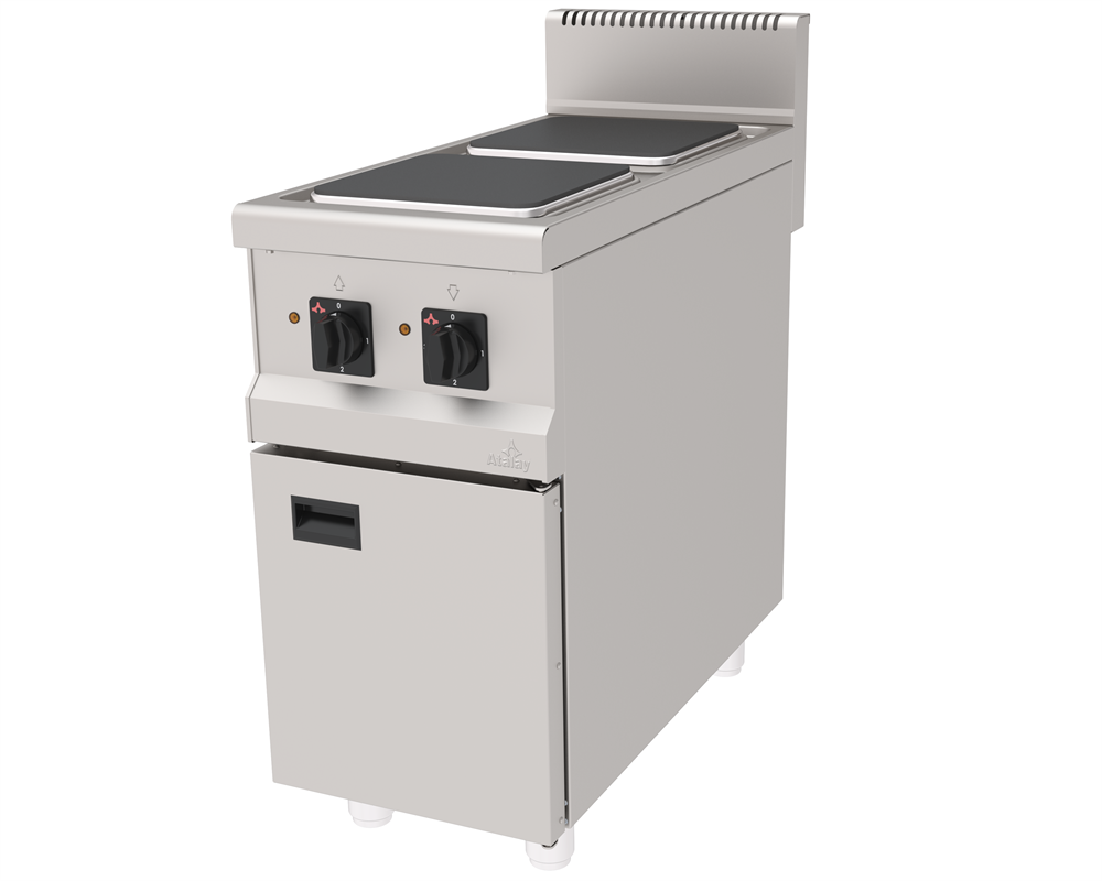Atalay 2 Pleytli Elektrikli Ocak Alt Dolaplı 40x90x85 cm AEO-490