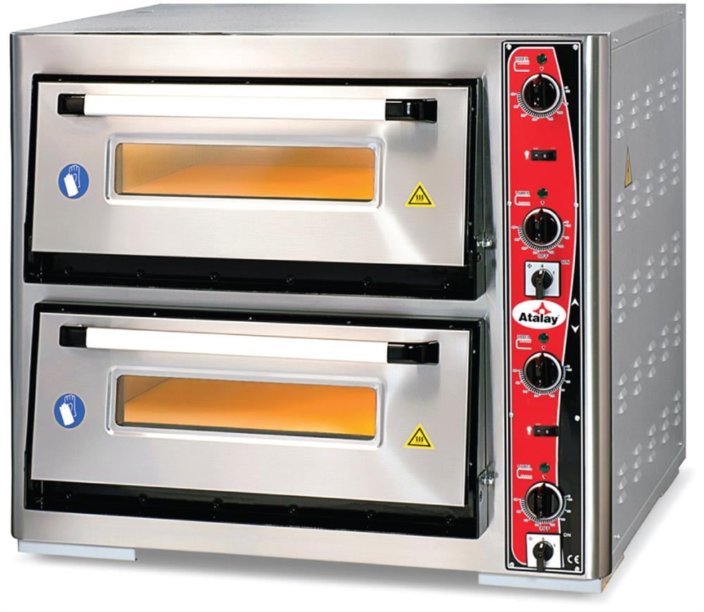 Atalay Çift Katlı Pizza Fırını Elektrikli 8x30 cm Pizza Kapasiteli APF-62-2