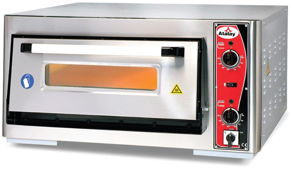 Atalay Tek Katlı Pizza Fırını Elektrikli 4x30 cm Pizza Kapasiteli APF-62-1