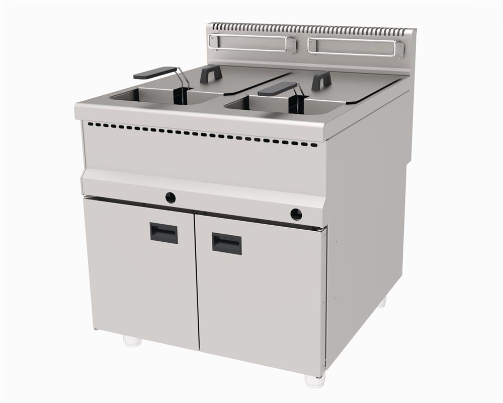 Atalay Gazlı Fritöz 60 Litre Alt Dolaplı 80x90x85 AGF-890