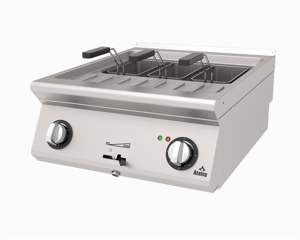 Atalay 3 Sepetli Makarna Haşlama Makinesi Elektrikli 60x73x30 AMP-673