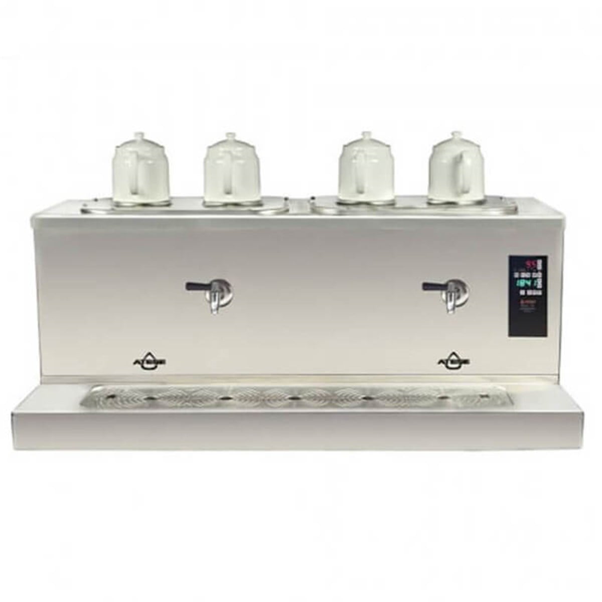 Ateşe Cappadocia Smart Plus Elektrikli 4 Demlikli Çay Makinesi (INOX CSPE4)