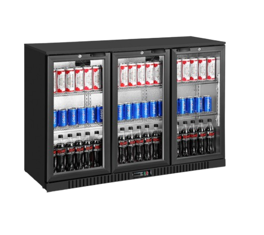 By Kitchen 3 Kapılı Şişe Soğutucu Teşhir Dolabı 135x50x87 Cm DBB-350