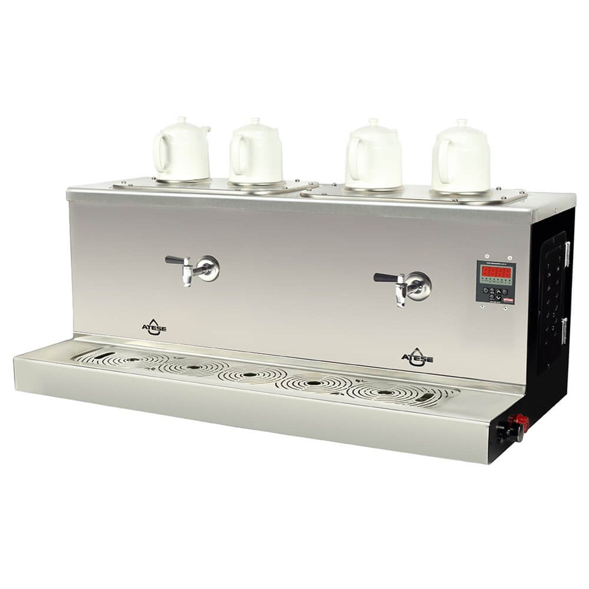 Ateşe Cappadocia Smart Elektrikli 4 Demlikli Çay Makinesi (INOX CSE4)