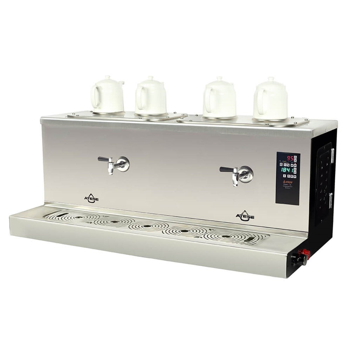 Ateşe Cappadocia Smart Plus Gaz+Elektrikli 4 Demlikli Çay Makinesi (STATIC CSPGE4)