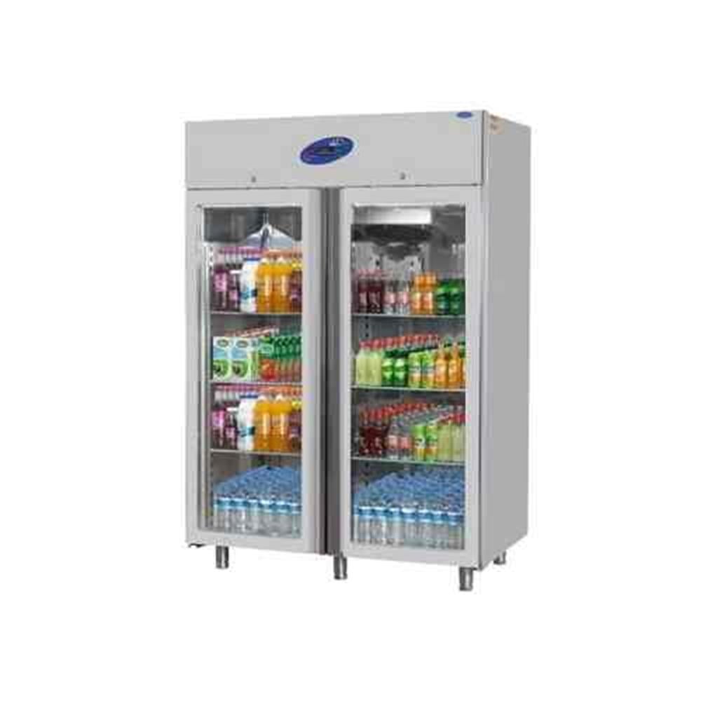 CSA 2 Cam Kapılı Dik Tip Buzdolabı 430 Kalite 140x71x207 Cm CS.DBN.1200.C
