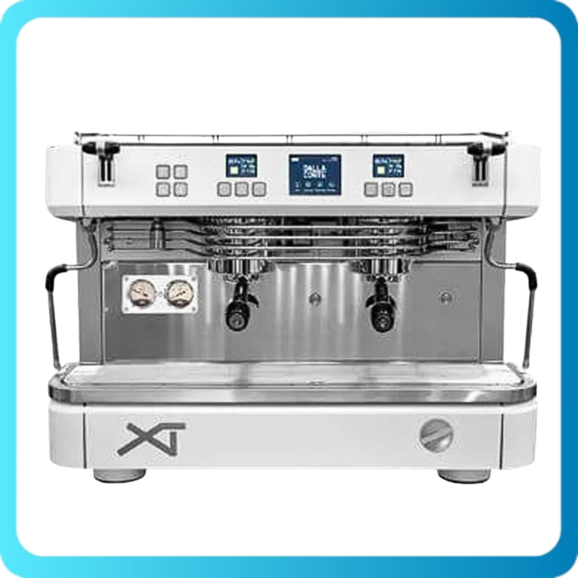 Dalla Corte XT Barista Espresso Kahve Makinesi 2 Gruplu BEYAZ-KROM DCPROXT-2-DW