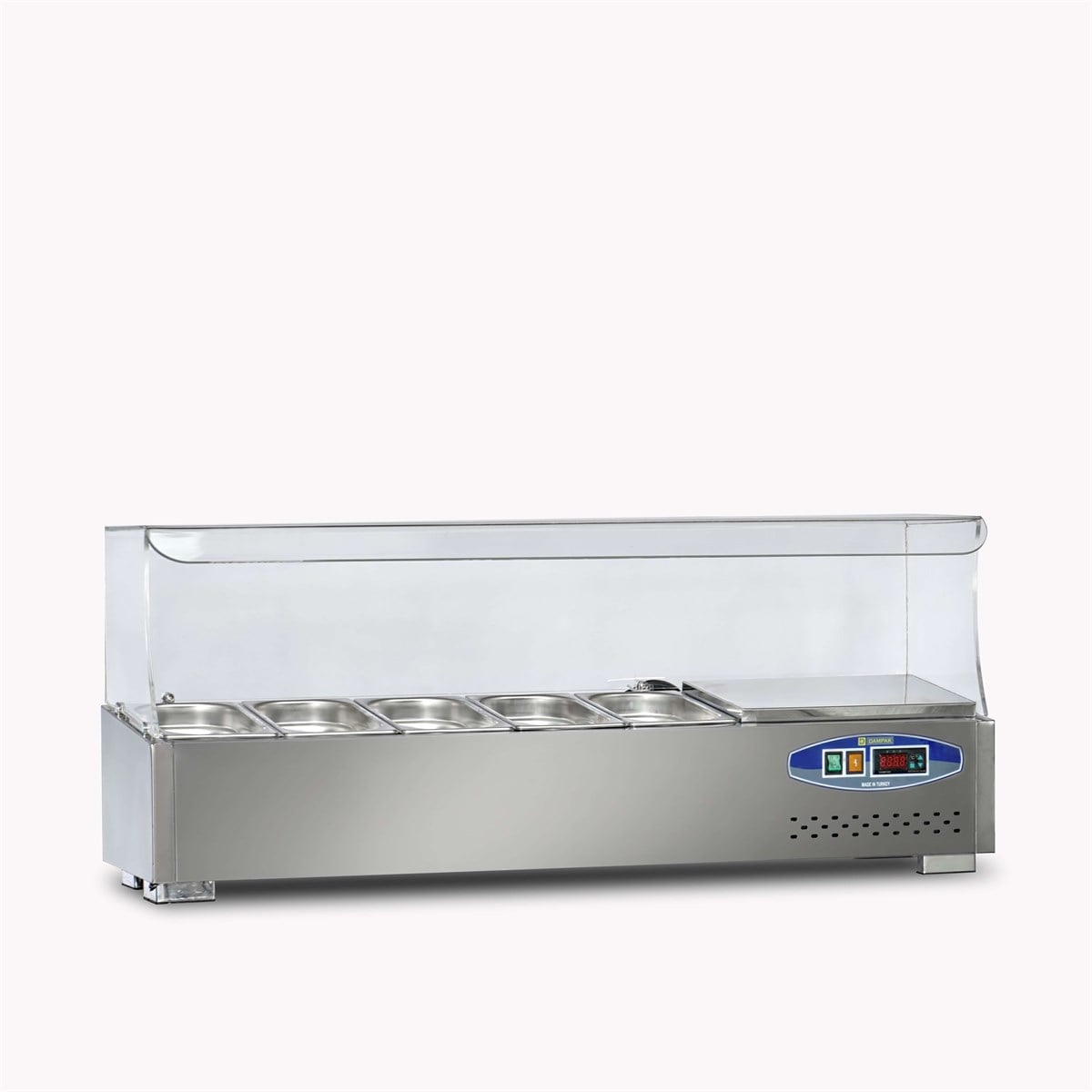 Dampak Soğutmalı Set Üstü Saladbar 5 Küvetli 120x35x40 cm 22SBS05-12
