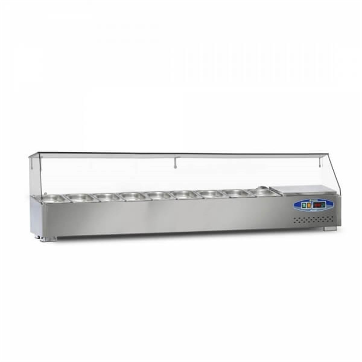 Dampak Soğutmalı Set Üstü Saladbar 9 Küvetli 180x35x40 cm 22SBS09-18