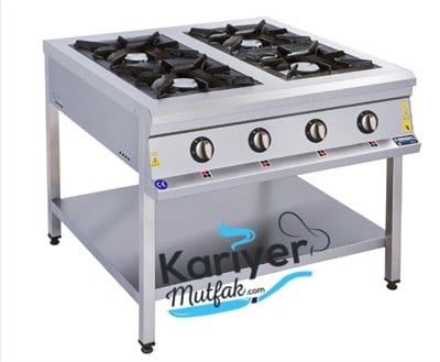 Görkem 4 Lü Taban Raflı Ocak Gazlı ve Lpg Li 100X100X85 cm 206