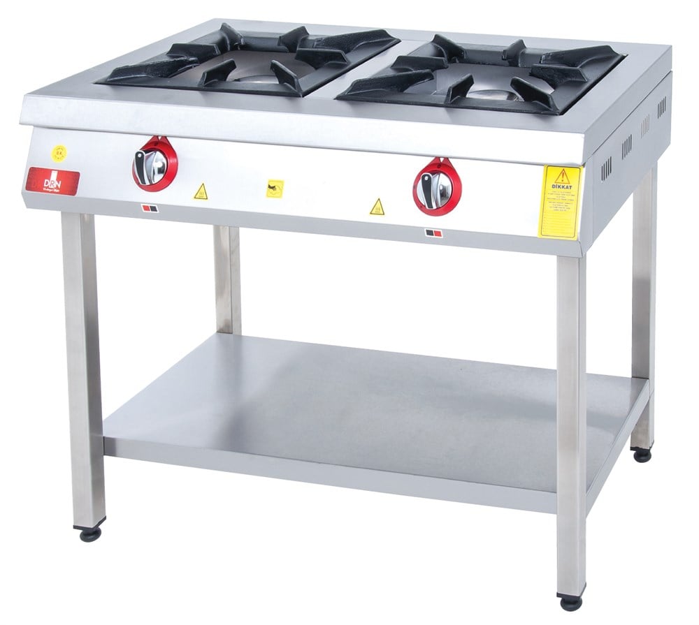 DRN 2 Li Taban Raflı Ocak Gazlı ve Lpg Li 100x64x85 Cm DRNKF-1060