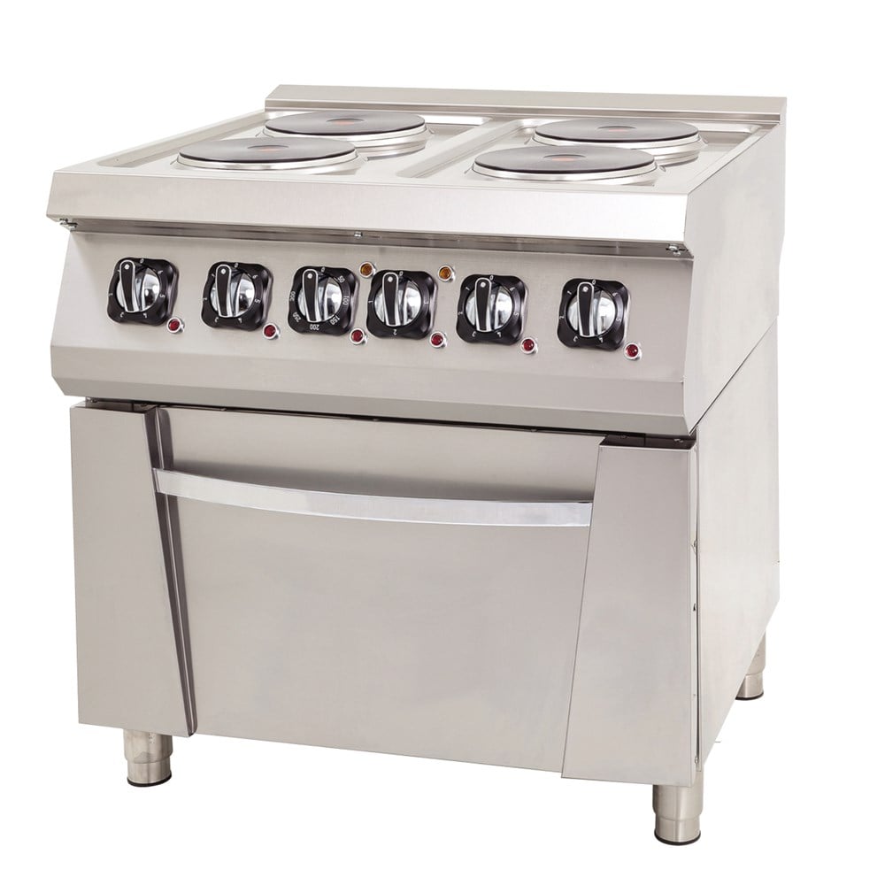 DRN 4 Lü Elektrikli Kuzine 4 Ocak 1 Fırın 80x73x85 Cm DRNEK-8070