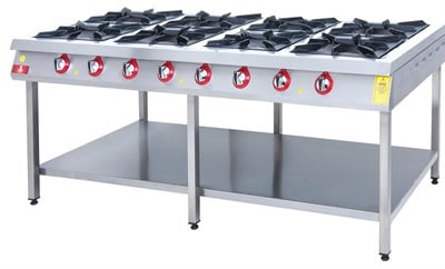 DRN 8 Li Taban Raflı Ocak Gazlı ve Lpg Li 200x104x85 Cm DRNKF-2010