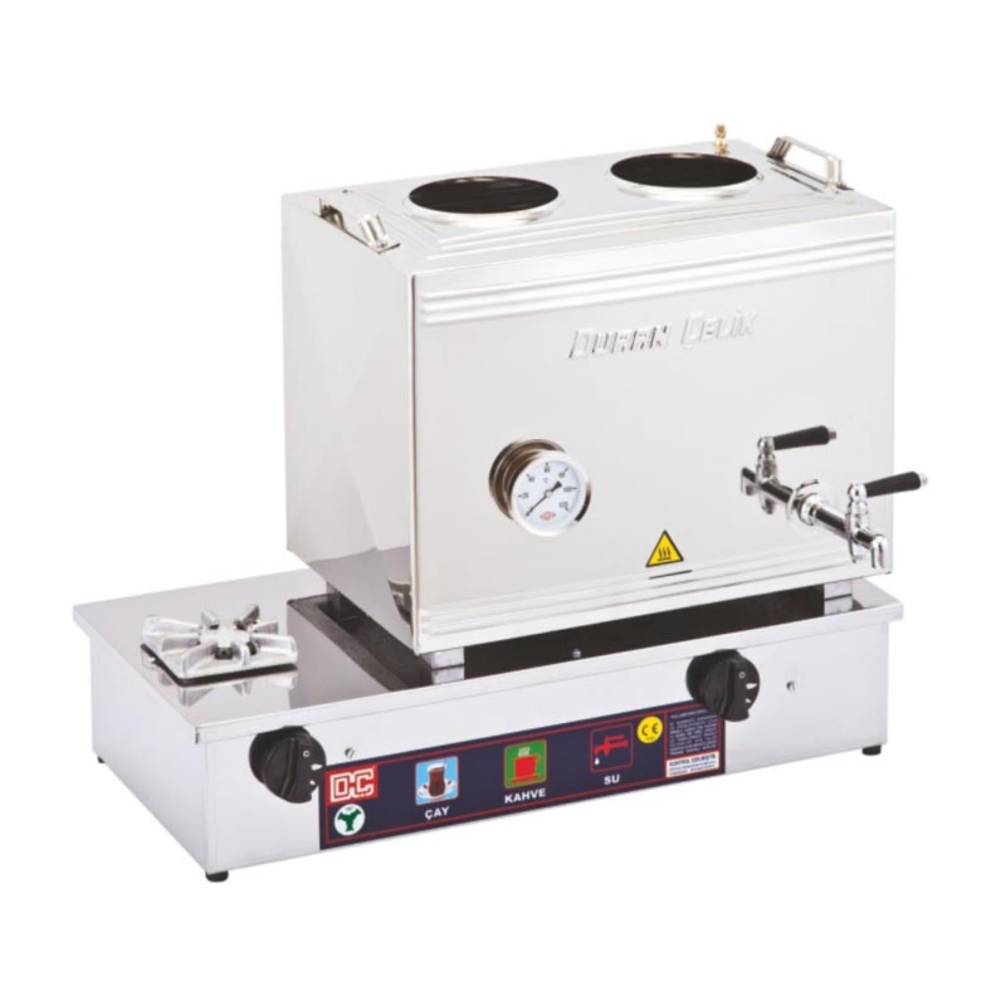 Duran Çelik Doğalgazlı Çay Setleri 2 Demlikli 25 Litre DÇ003