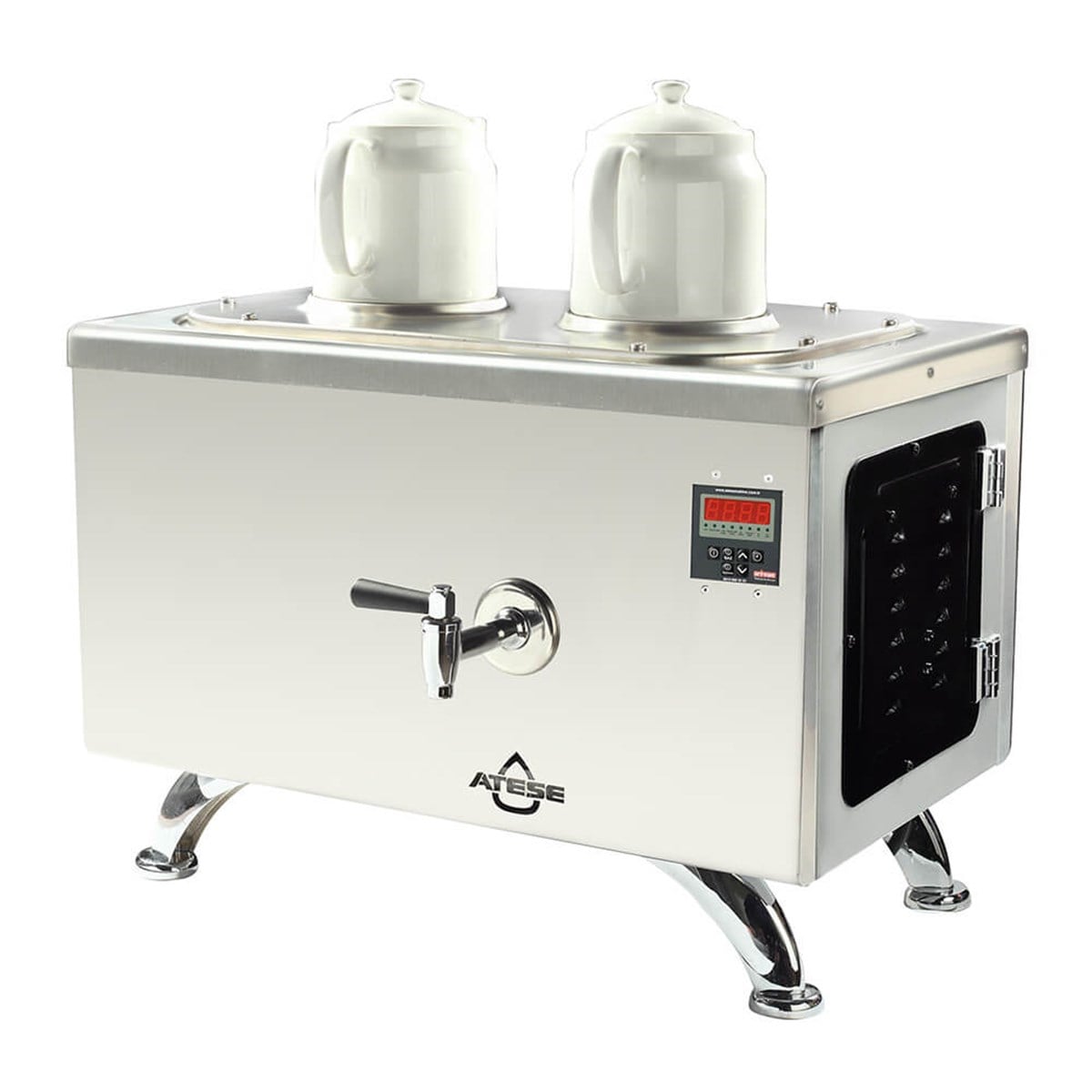 Ateşe Efes Smart Elektrikli 2 Demlikli Çay Makinesi (INOX ESE2)