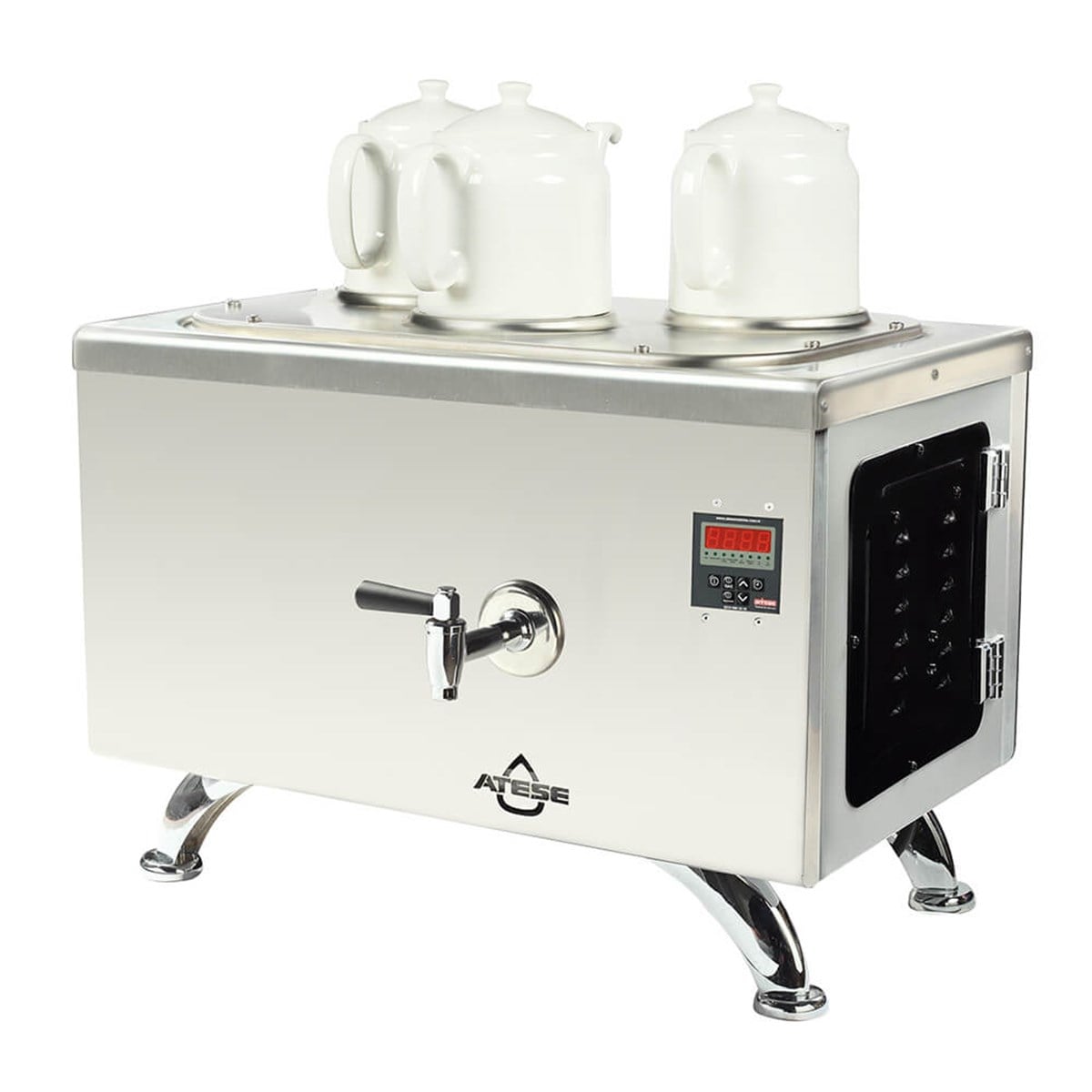 Ateşe Efes Smart Elektrikli 3 Demlikli Çay Makinesi (INOX ESE3)