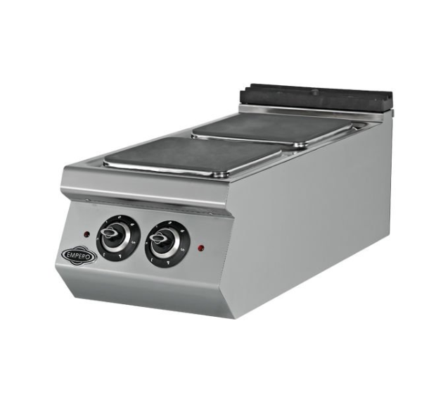 Empero Elektrikli Ocak 2 Kare Pleytli Ocak 40x90x30 cm EMP.PLS.9KE010