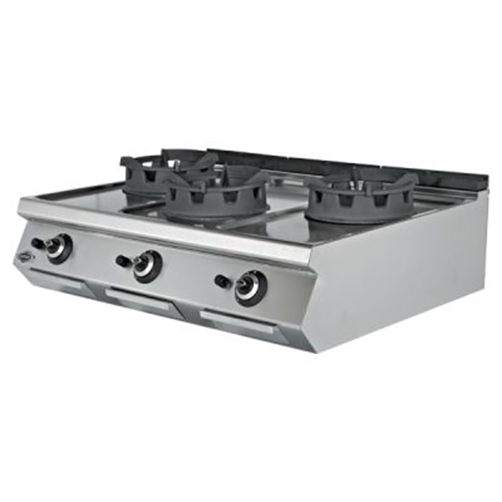 Empero Gazlı Wok Ocak 3’lü CE Belgeli 120x73x30 cm EMP.PLS.7WK030