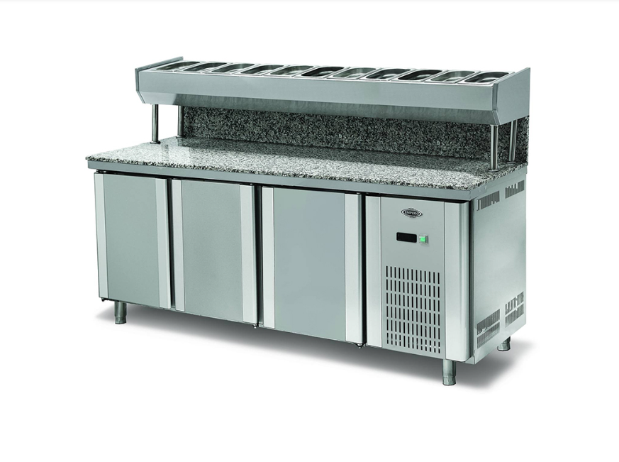 Empero Granitli Pizza Hazırlık Dolabı 3 Kapılı 200x80x85 cm EMP.200.80.01-PSYG