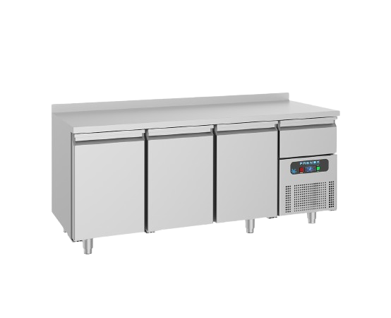 Frenox Üç Kapılı Tezgah Tip Buzdolabı Bar Serisi 186,5x60x85 cm 304 Kalite CSN3-MT
