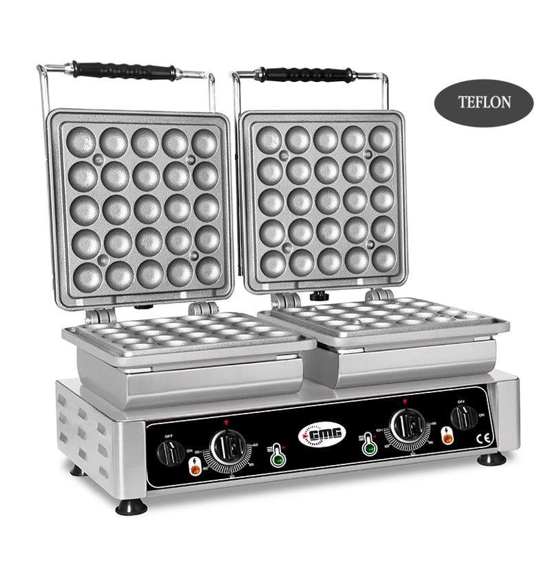 GMG Lokmia L Bubble Çiftli Waffle Makinesi Elektrikli WE 27 L