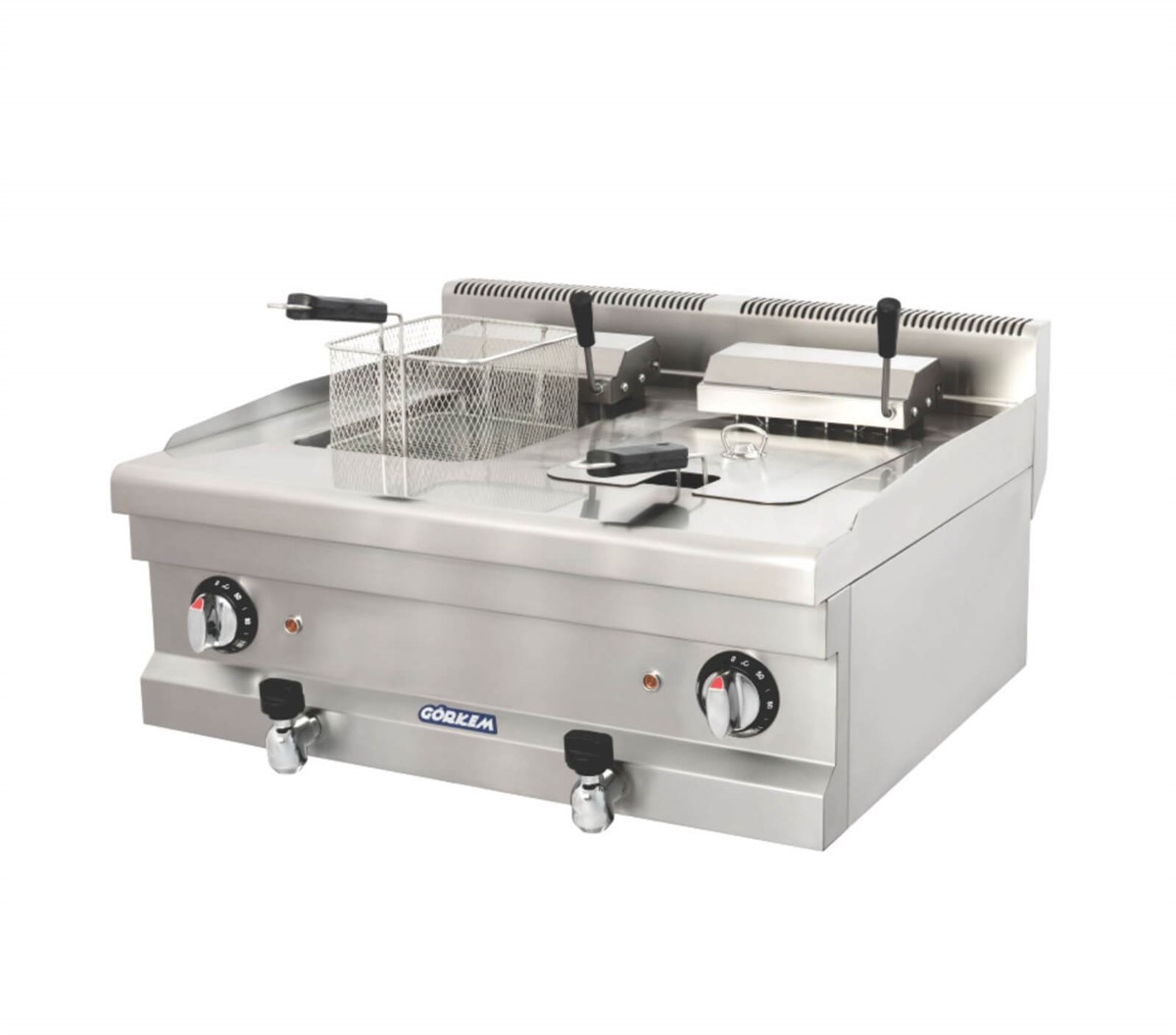Görkem Elektikli Fritöz 12+12 Litre 80x71x42 cm 702