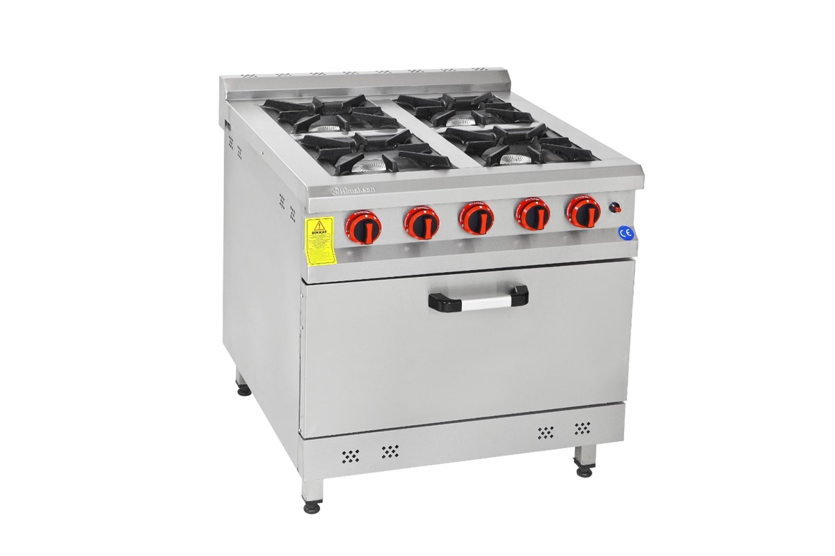 Himaksan 4 Lü Kuzine Gazlı Ve LPG Li 80X80X85 Cm HMK-KZG 880