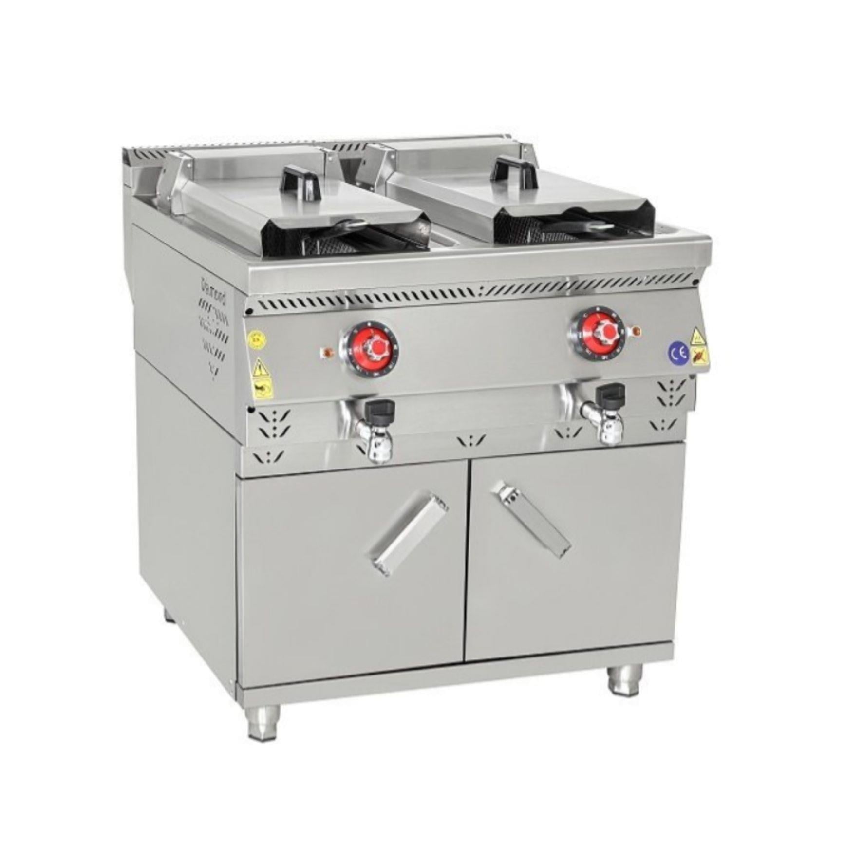 Himaksan Dolaplı 12+12 Litre Lpg’li Fritöz 80x70x85 cm HMK DFG 878 CE