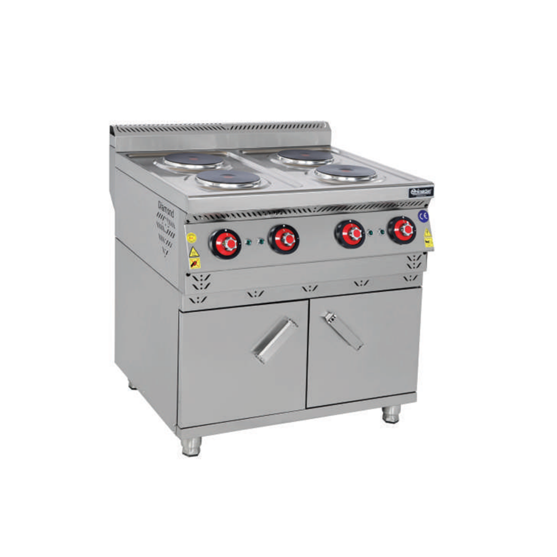 Himaksan Dolaplı Dörtlü Elektrikli Ocak 80x70x85 cm HMK-DOE 878