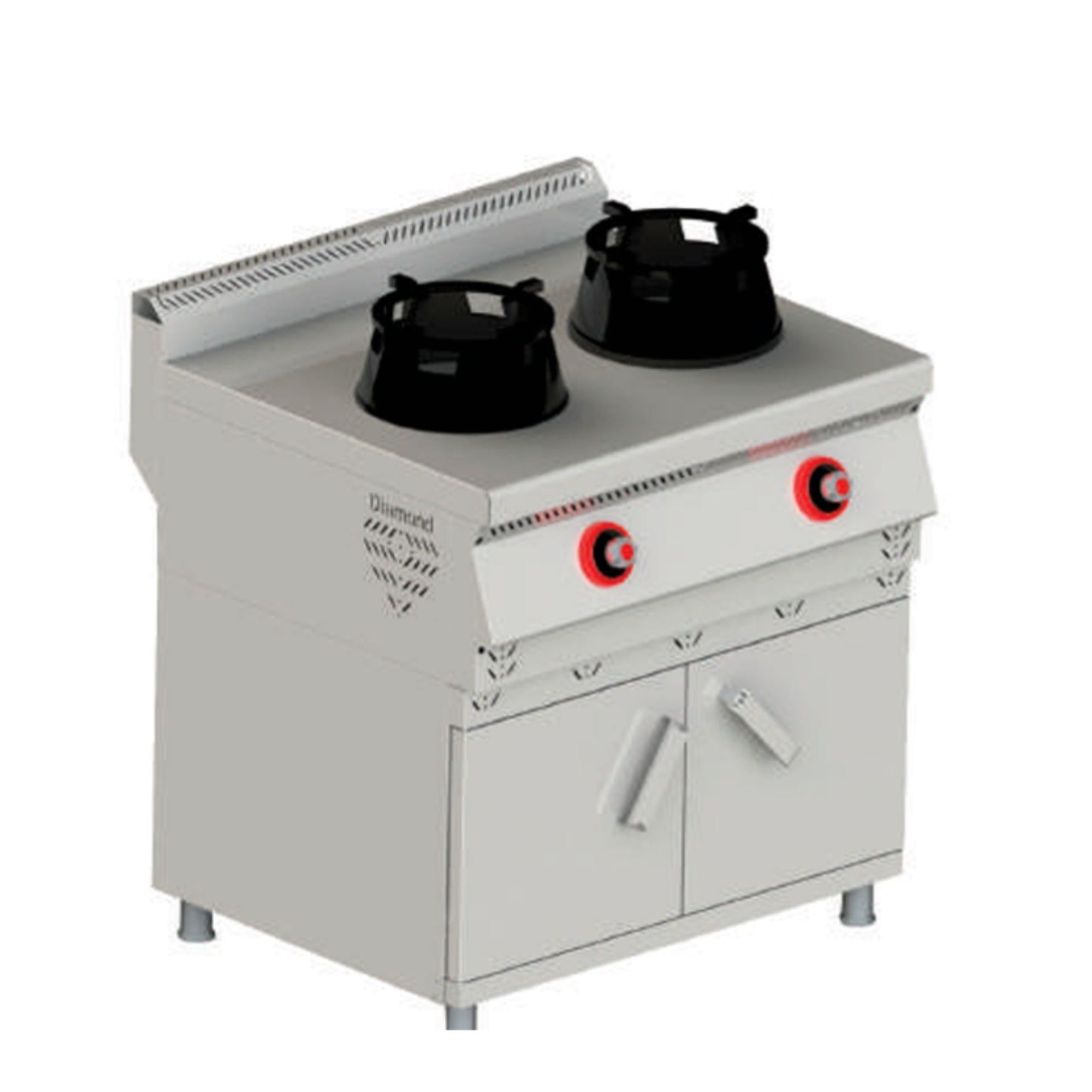 Himaksan Dolaplı Gazlı Wok Ocak 80x90x85 cm HMK-DSWOG 898