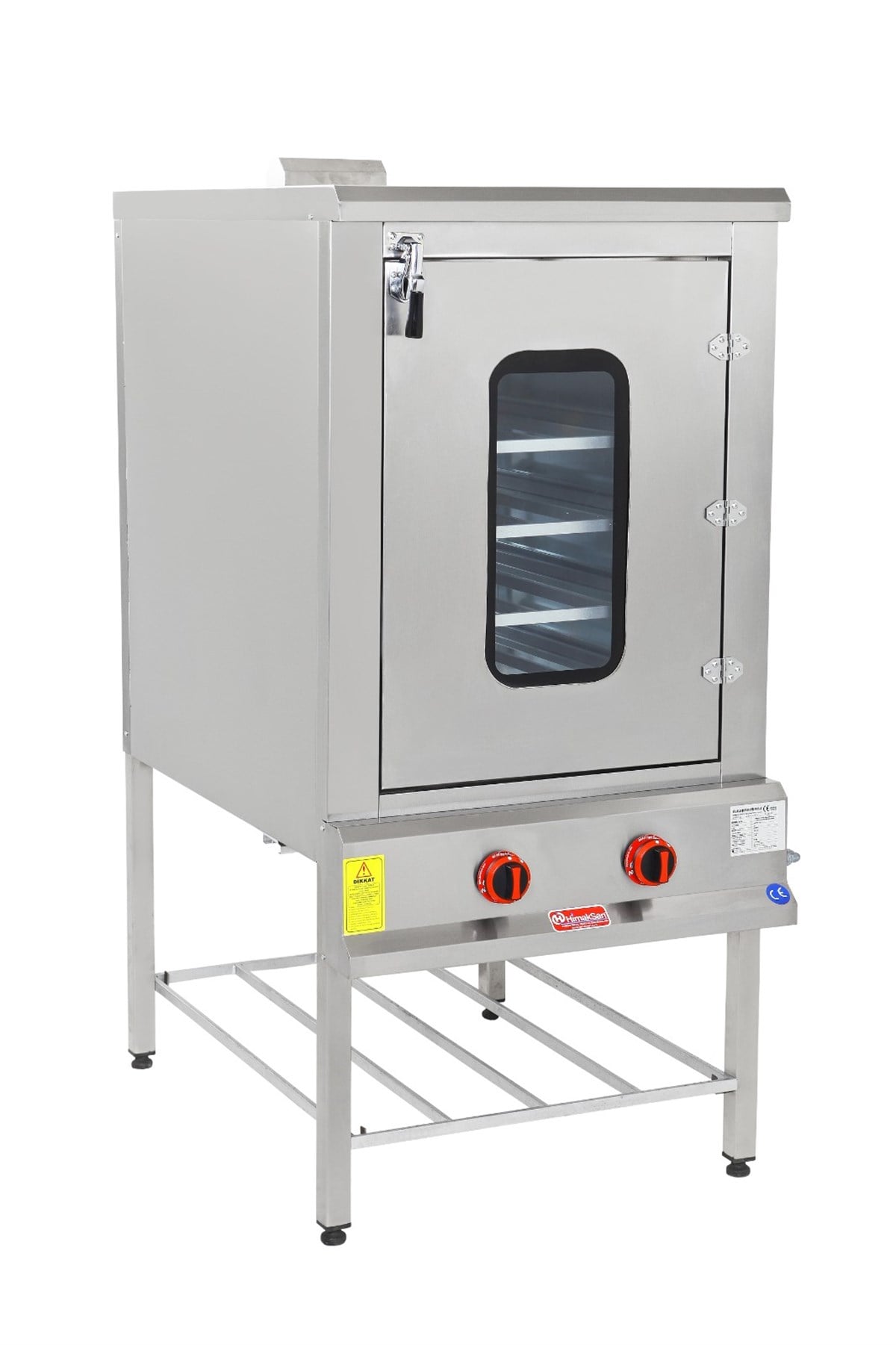 Himaksan Tek Kapılı Pasta Börek Fırını Gazlı ve Lpg Li 75X100X160 Cm HMK-PB 1075