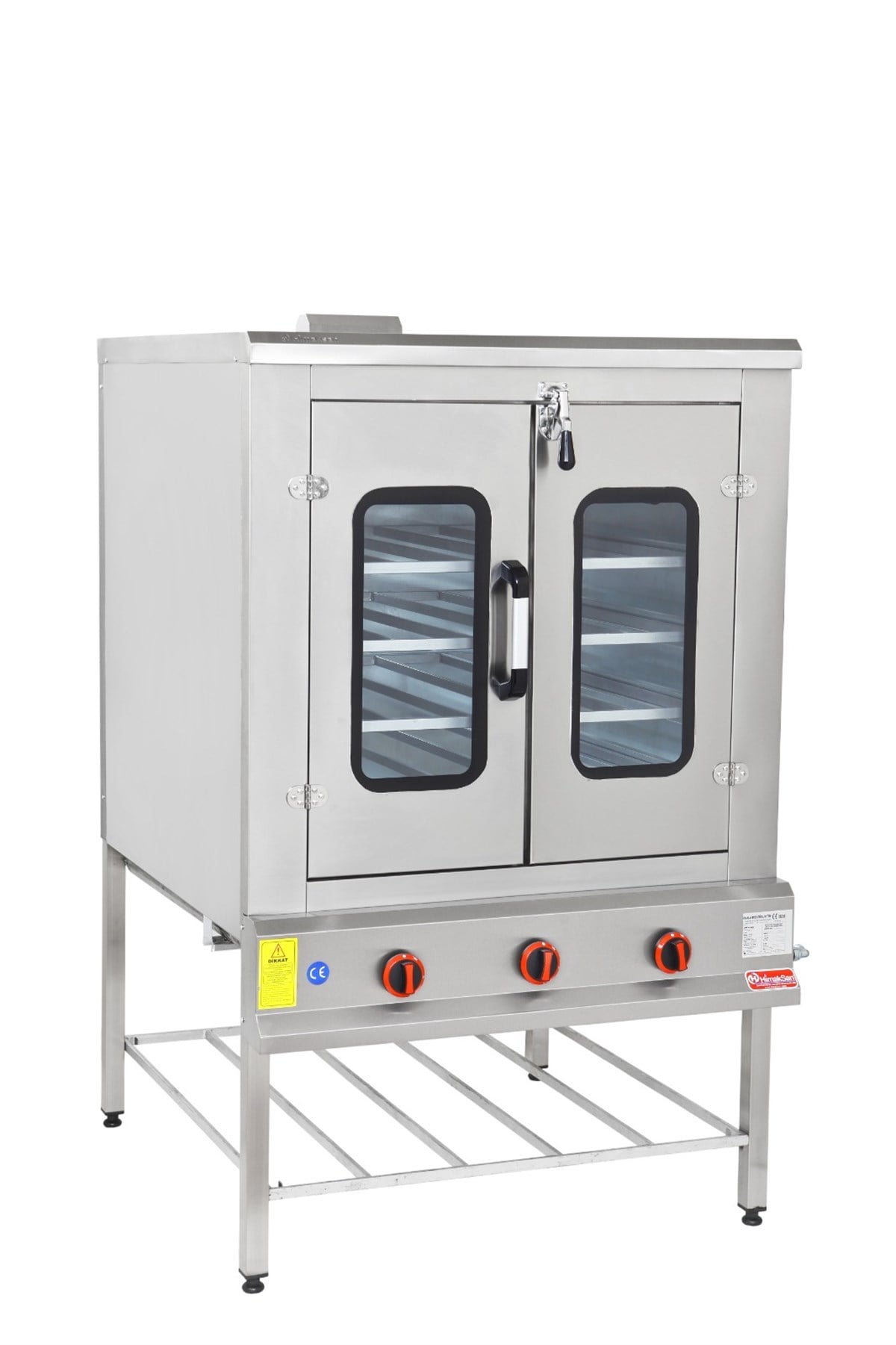 Himaksan Çift Kapılı Pasta Börek Fırını Gazlı ve Lpg Li 100x100x160 Cm HMK-PB 1010