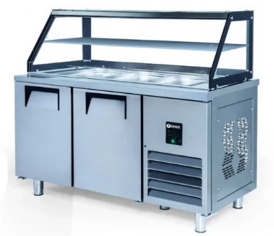 İceinox 4 Küvetli Servis Buzdolapları Camlı STS-G 330 CR