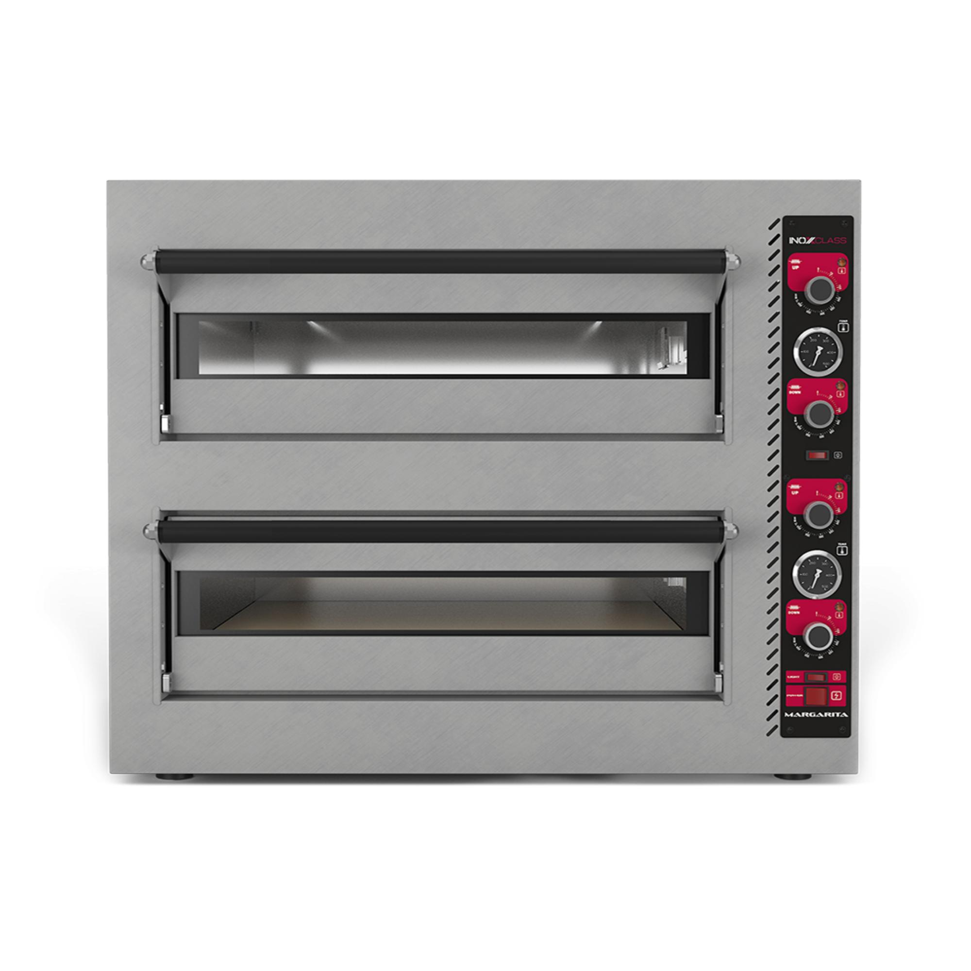 İnoxclass Çift Katlı Pizza Fırını Elektrikli 33 cm x 8 Pizza Kapasiteli Margarita C502E