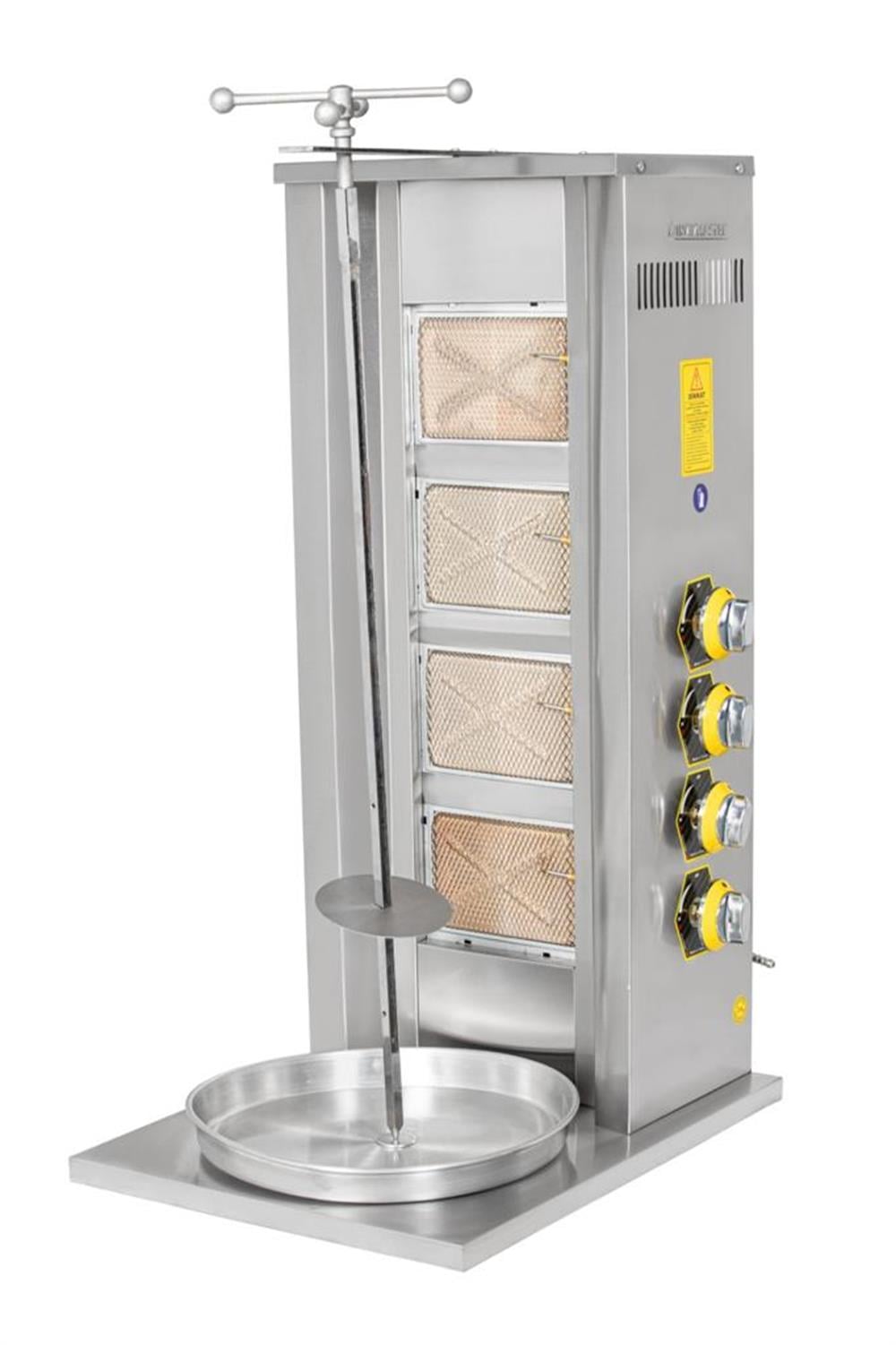 İnoxmaster 4 Lü Döner Ocağı Gazlı ve Lpg Li 50x52x100 Cm İMR-DNR-401