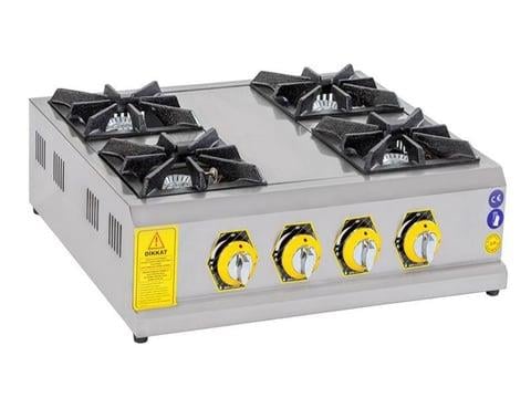 İnoxmaster 4 Lü Set Üstü Ocak Gazlı ve Lpg Li 90x90x25 Cm İMR-SOG-9090