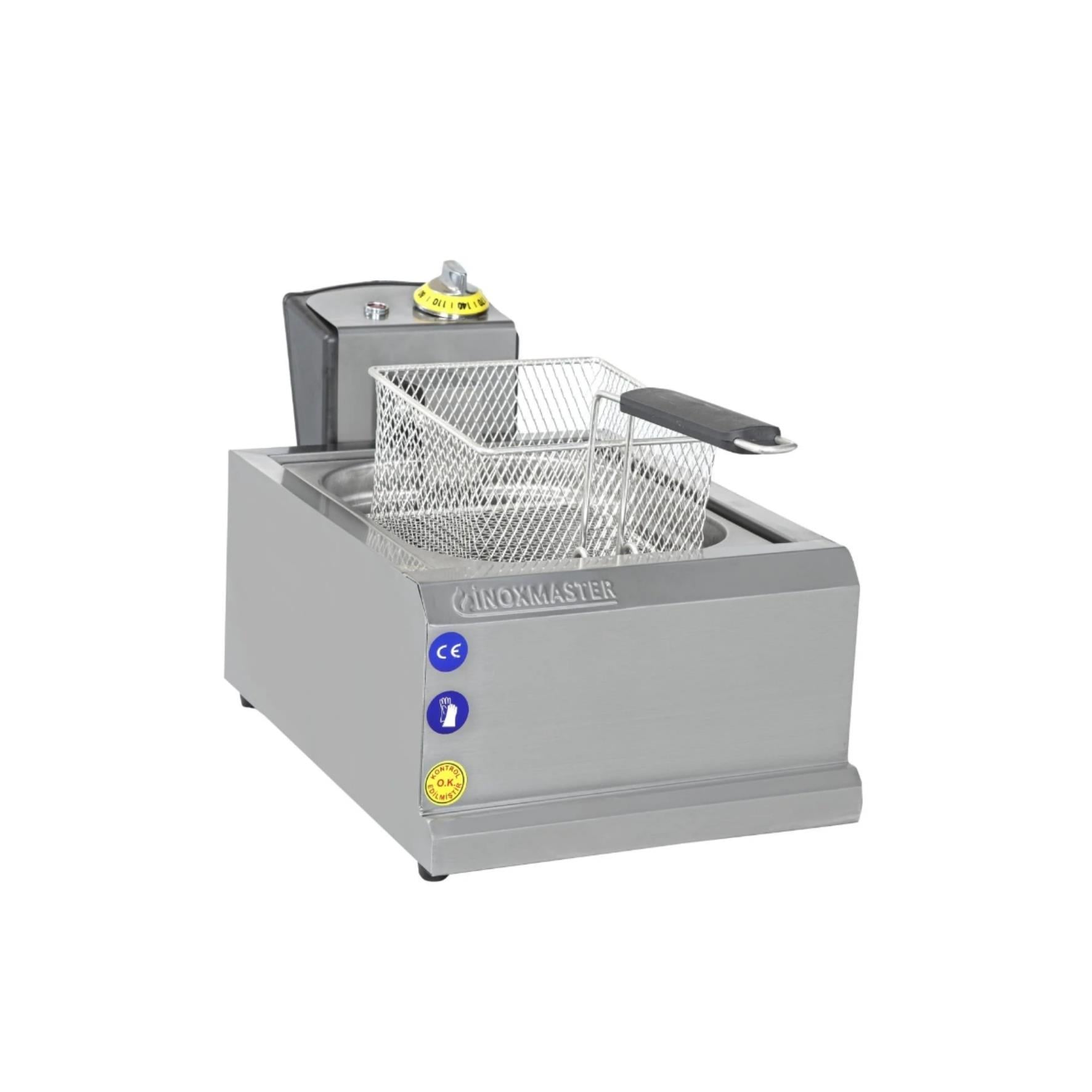 İnoxmaster Ekonomik Fritöz Elektrikli 5 Litre 24x50x20 cm İMR-FE-5