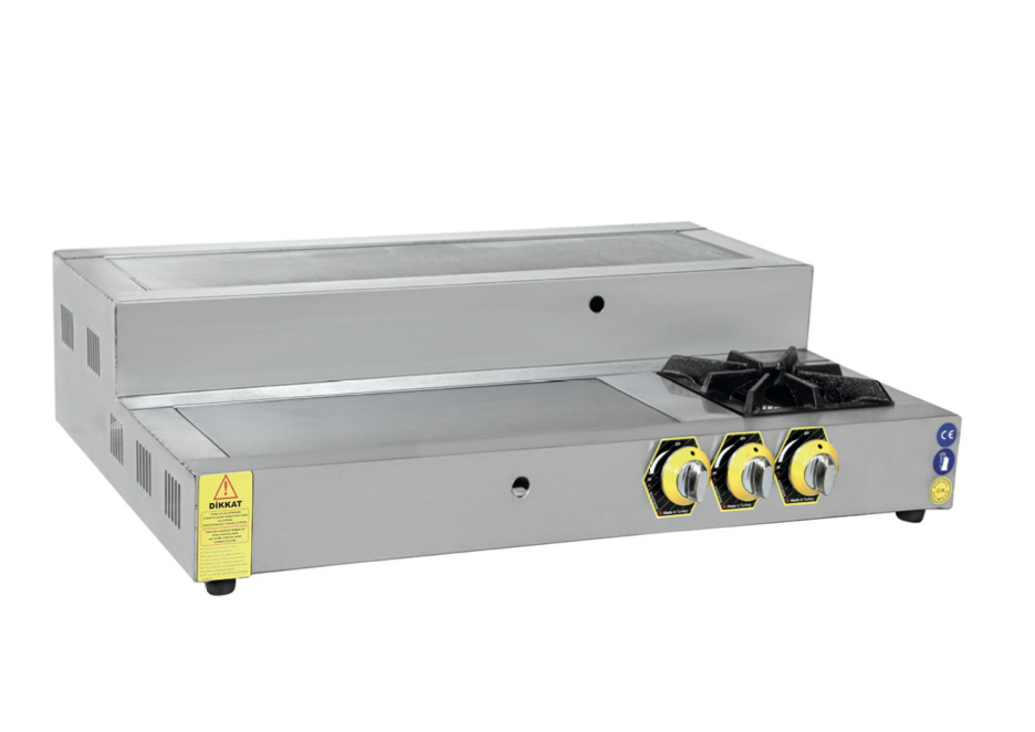 İnoxmaster İskender Ocağı Merdivenli Gazlı ve Lpg Li 100x60x30 Cm İMR-İO-1060