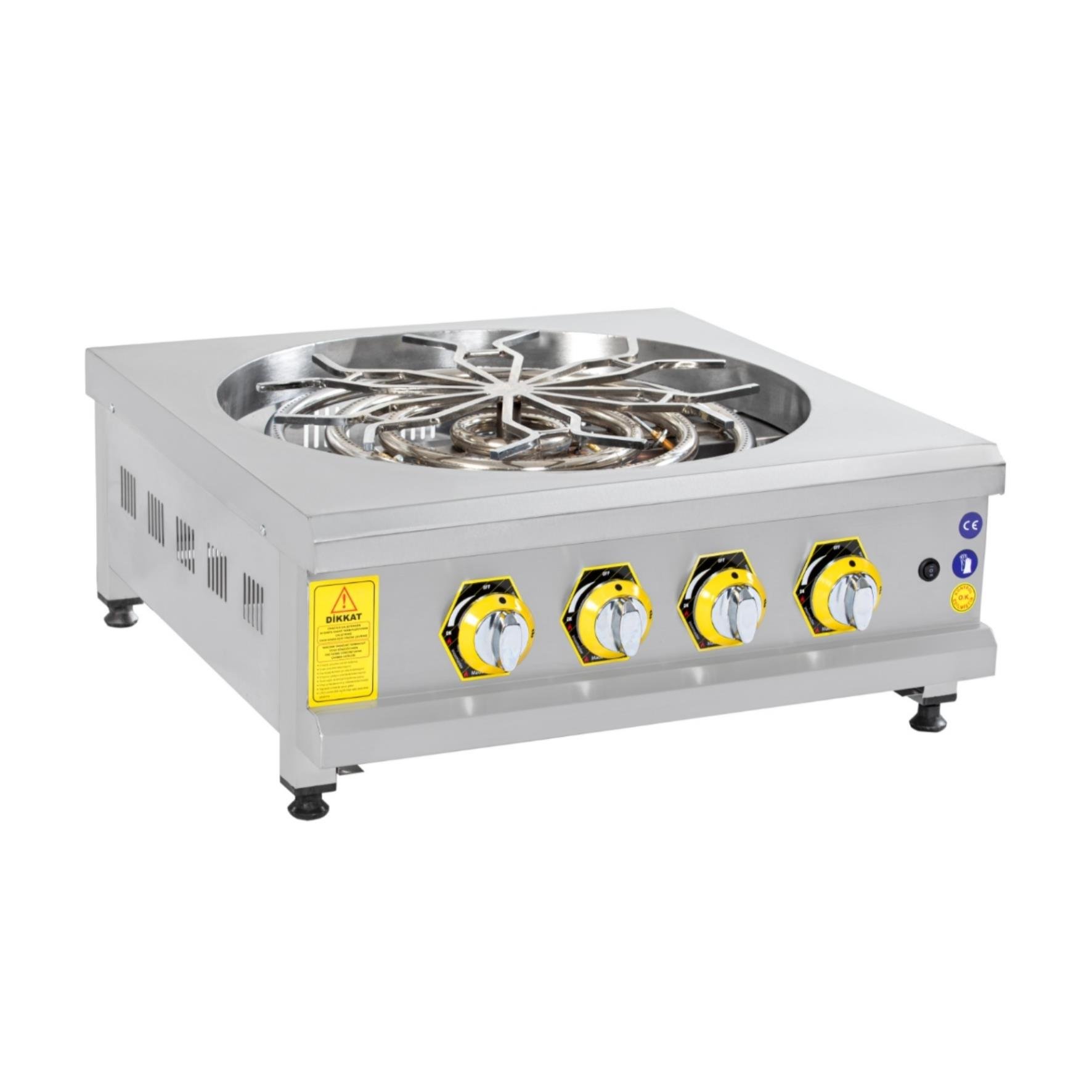 İnoxmaster Set Üstü Motorlu Börek Ocağı Gazlı ve Lpg Li 70x70x25 Cm İMR-BROG-1