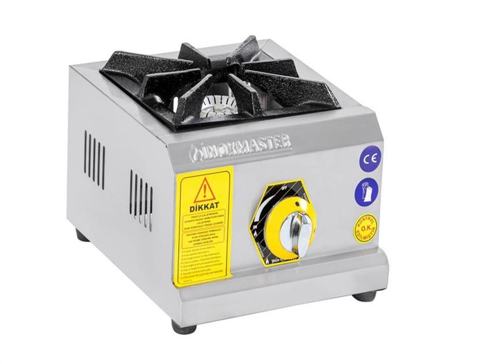 İnoxmaster Tekli Mini Ocak Set Üstü Gazlı veya Lpg’li 29x30x14 Cm İMR-MNOG-1