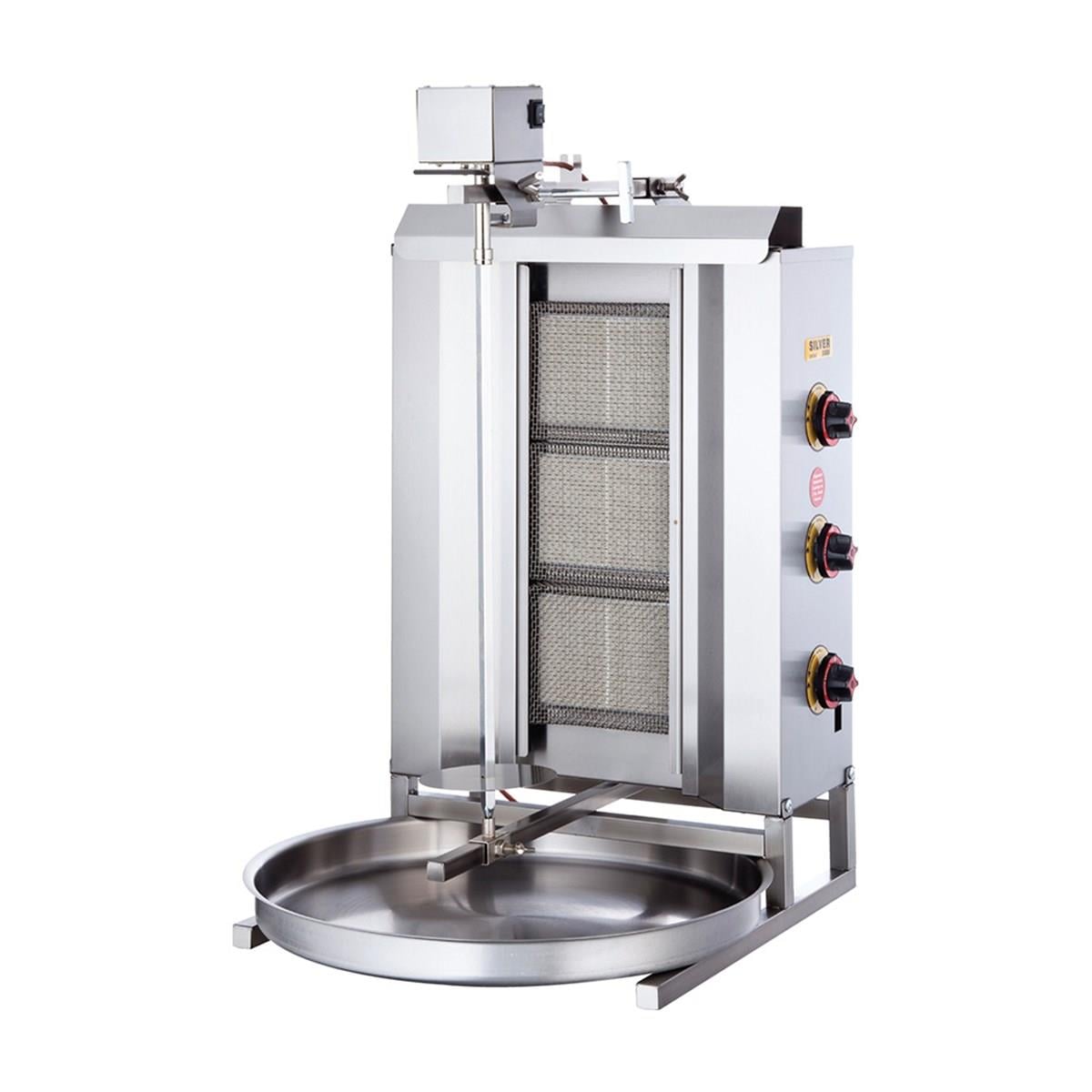 Işıkgaz Silver Doğalgazlı 3 Radyanlı Üstten Motorlu Döner Ocağı