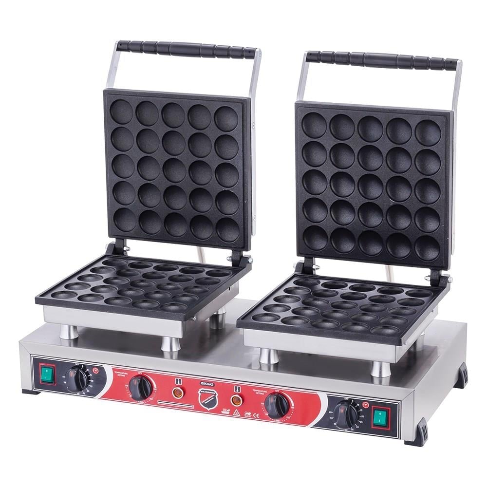 Işıkgaz Silver Elektrikli Çiftli Yuvarlak Bubble Waffle Makinesi