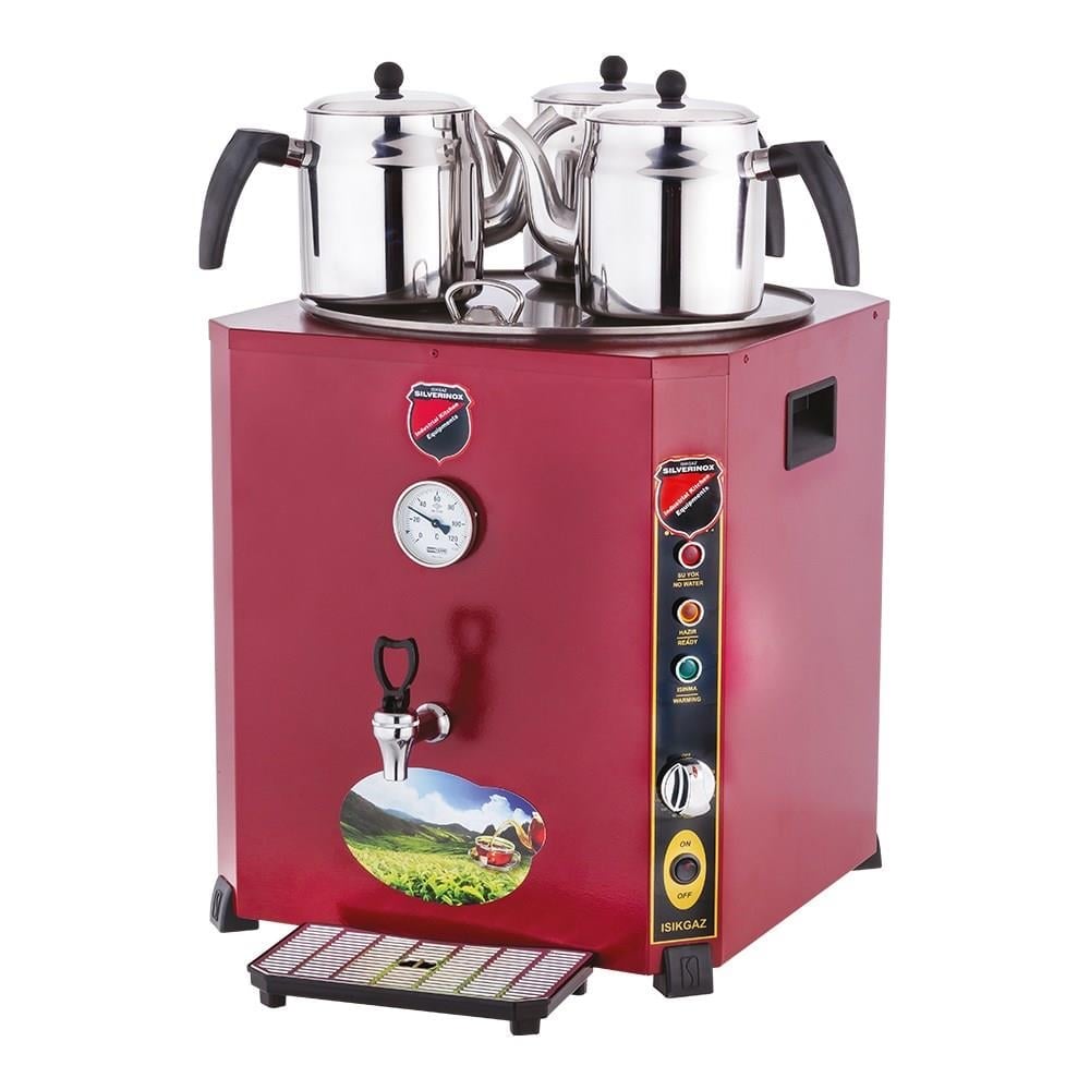 Işıkgaz Silver Elit Jumbo 36 Litre 3 Demlikli Çay Kazanı Makinesi